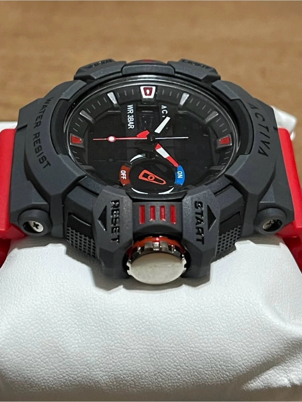 Activa Vord X Invicta Analog & Digital Men's Watch - 49mm, Red & Black